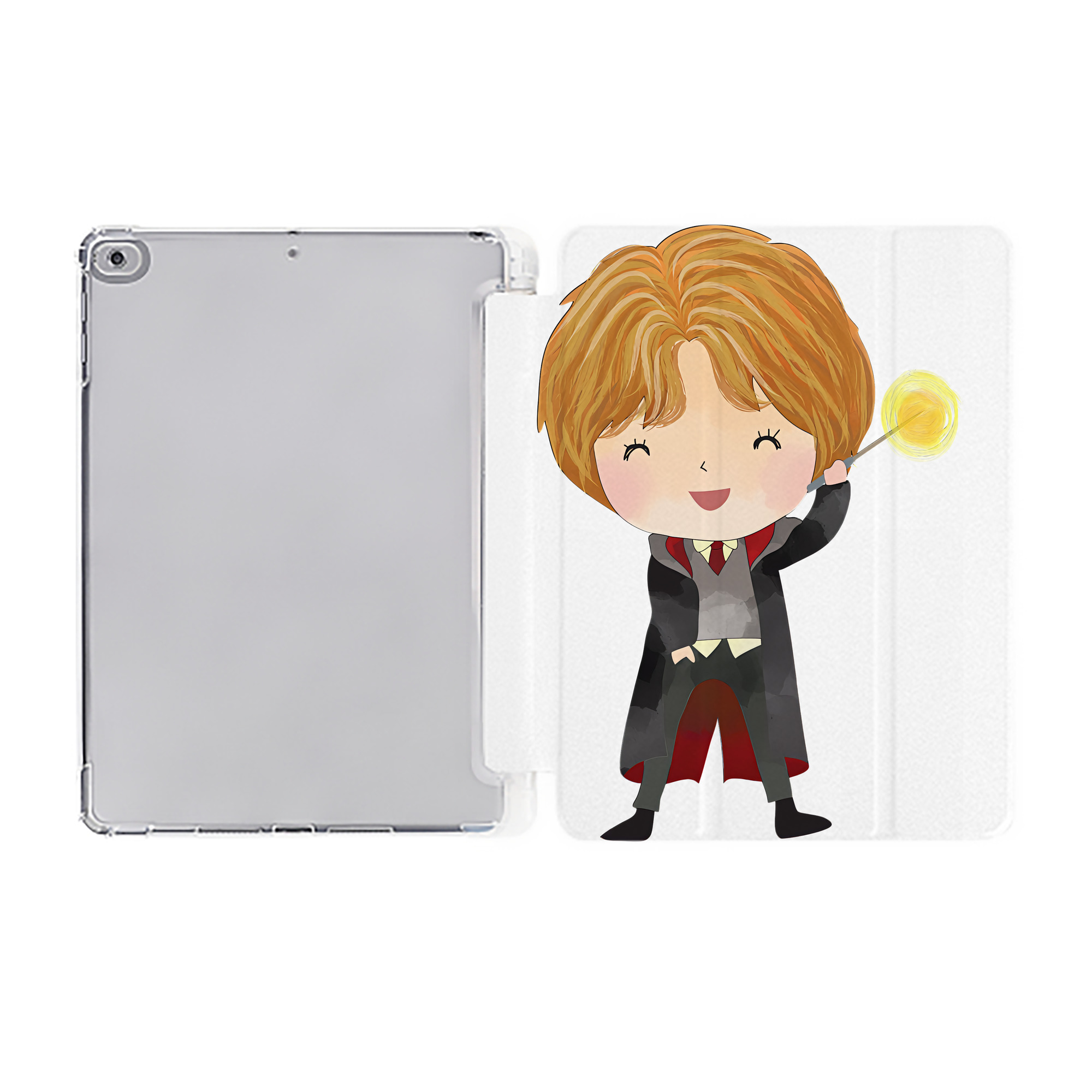 （画像用） Harry Potter ハリー・ポッターシリーズ IPad ケース ペン収納付き 三つ折りスタンド PUレザー×シリコン 対応機種9.5/10.5/10.9インチ